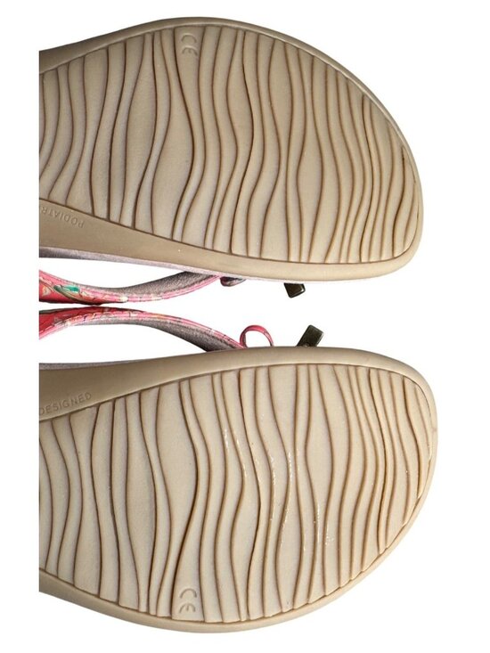 Vionic Bella II Womens Floral Flip Flops Sandals Size 11 Beige/Coral - Picture 8 of 8